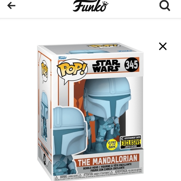 Funko pop Star Wars the Mandalorian GITD #345 - Picture 2 of 7